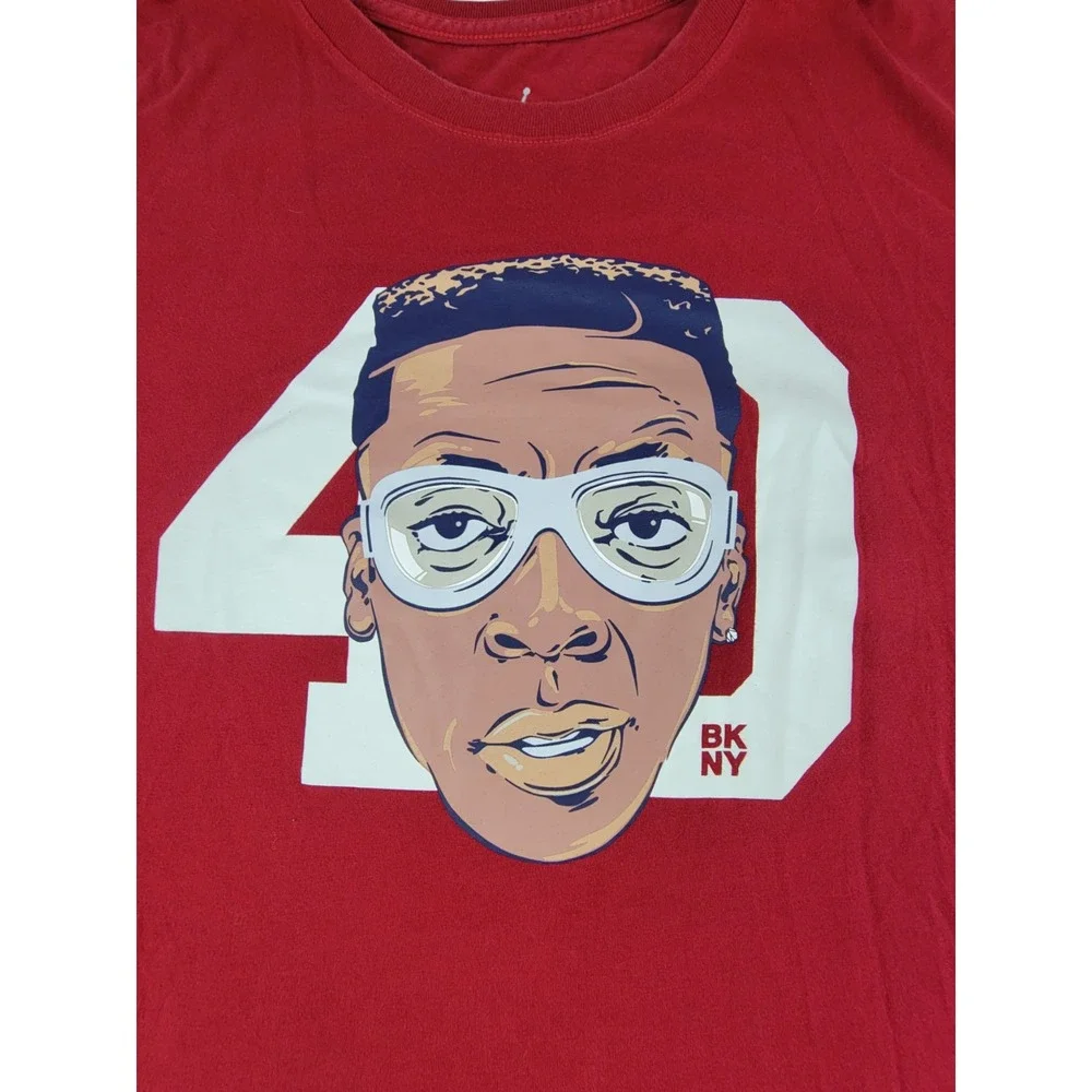 Jordan Brand Spike Lee T-Shirt Mens XL Red 40 Acres BK NY Brooklyn Graphic Tee